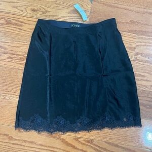 J. Crew Gwen lace trim skirt